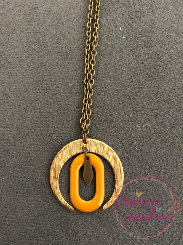 Sautoir / Collier demi lune (7)