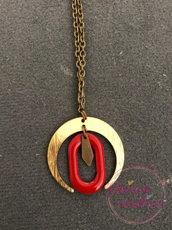 Sautoir / Collier demi lune (8)