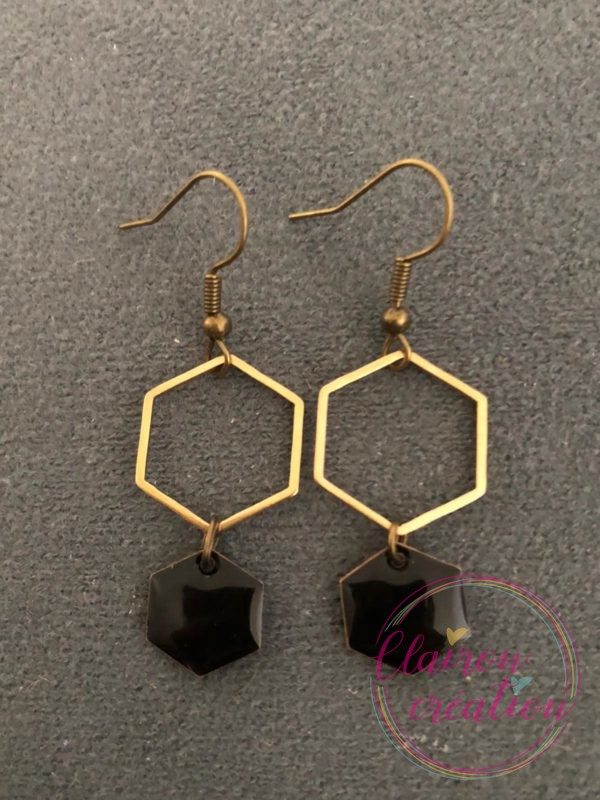 Boucles Cuivrées Hexagonale (9)