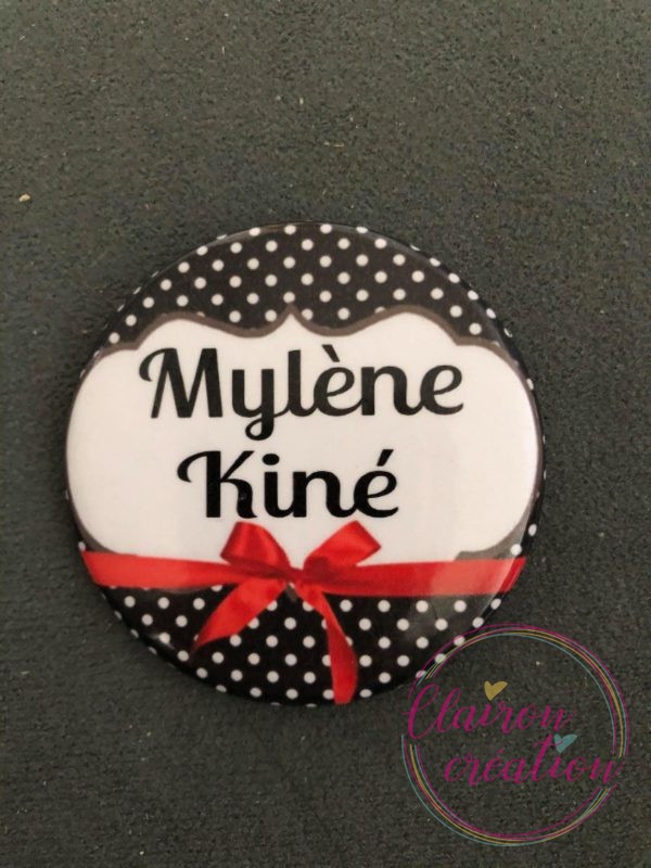 Badge Kiné + prénom (2)