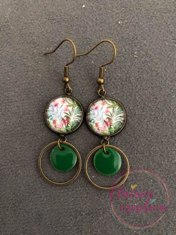 Boucles pendantes Nature