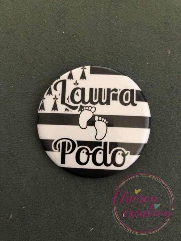Badge Podologue + prénom