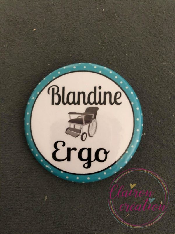 Badge Ergo+ prénom