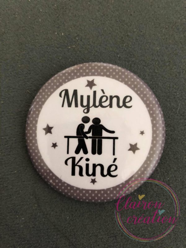 Badge Kiné + prénom
