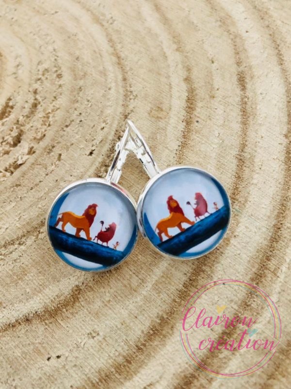 Boucles dormeuses Lion (106)