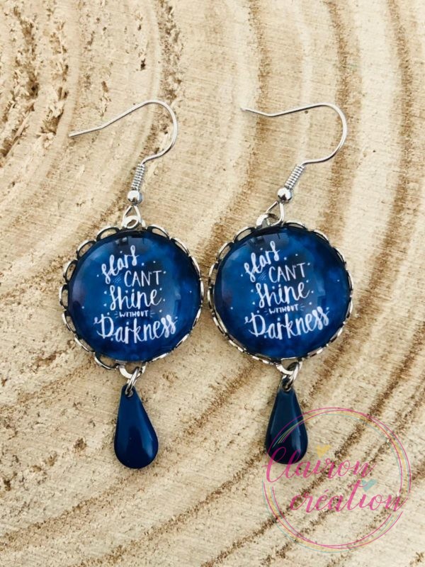Boucles pendantes Gouttes Paysage (64)