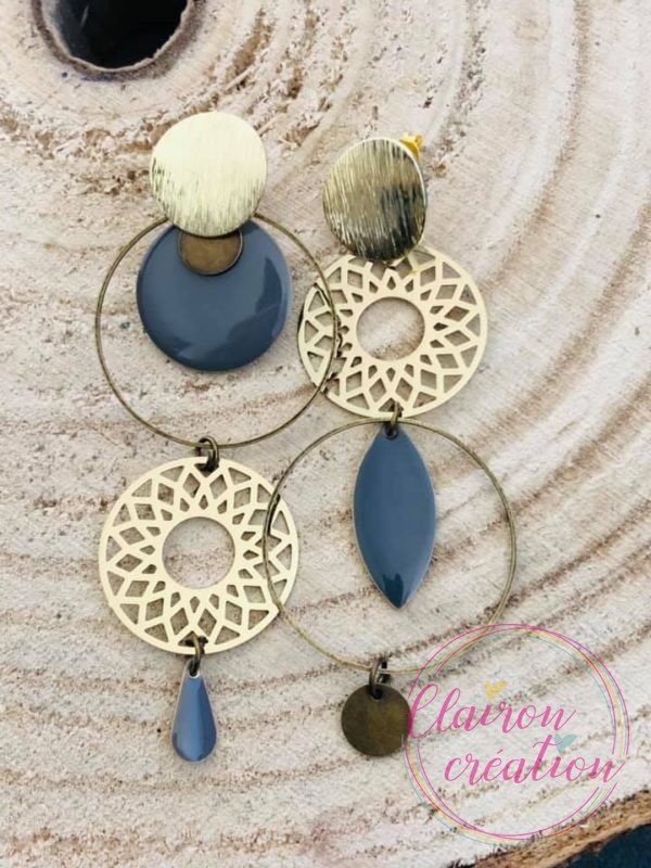 Boucles Asymétriques Grise (10)