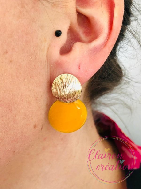 Boucles dorées M&M's (4)