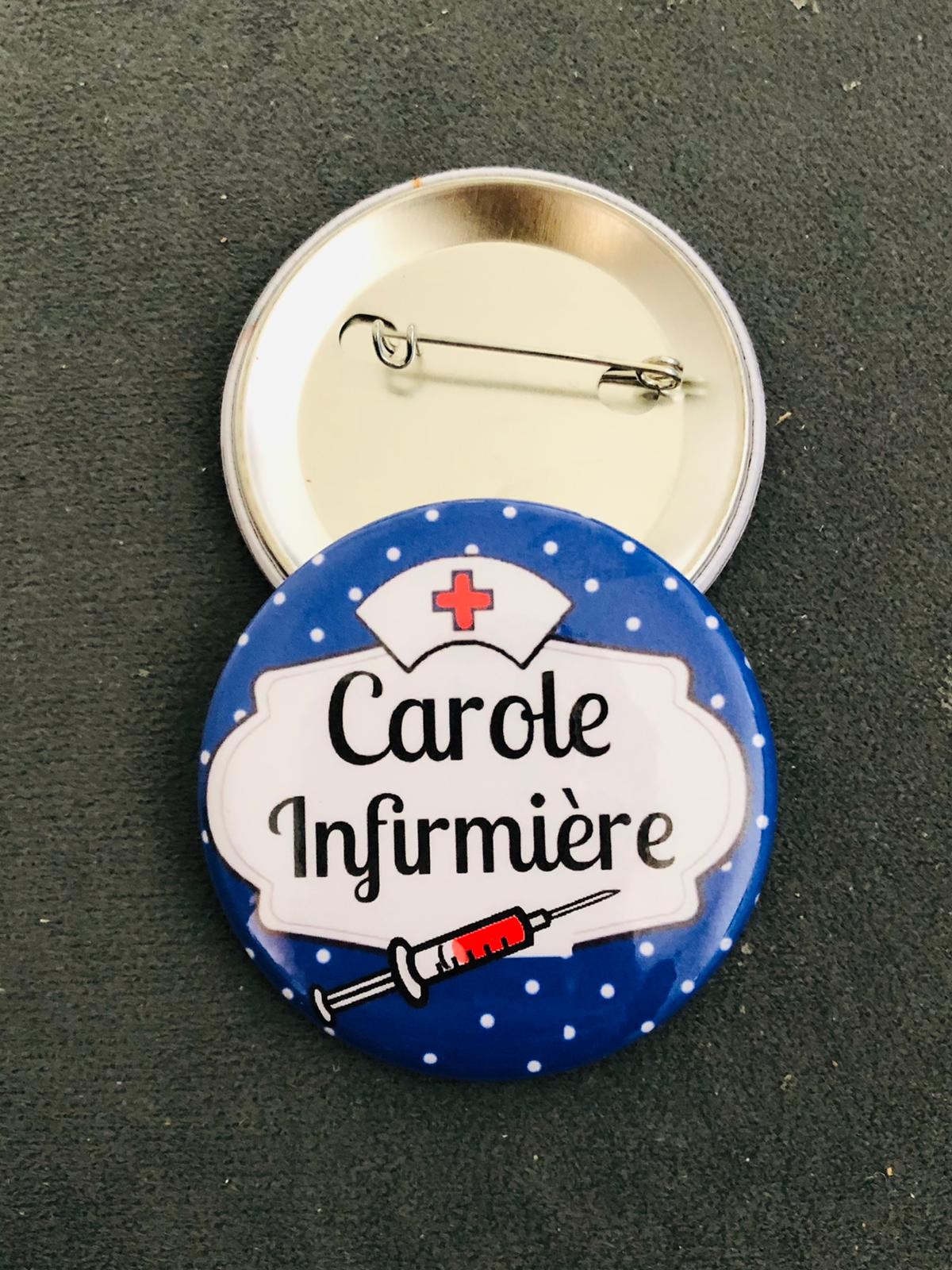 Badge super Infirmière - Lot de 2 - Idée cadeau au Top