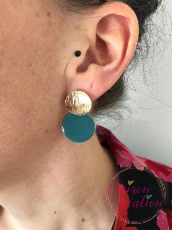 Boucles dorées M&M's (10)
