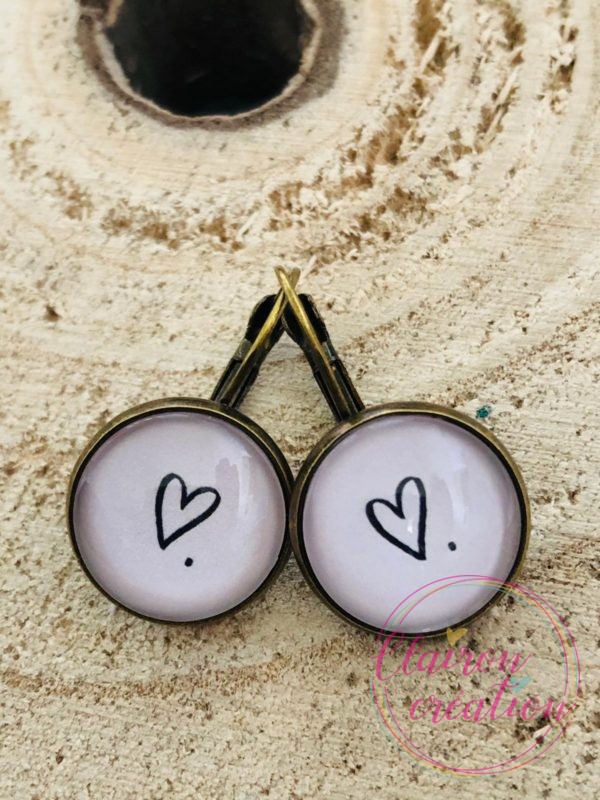 Boucles dormeuses Amour (133)