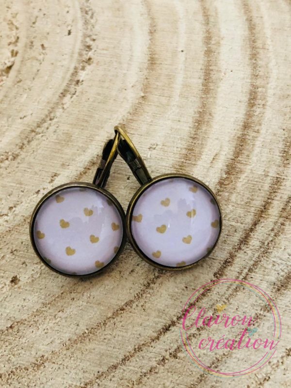Boucles dormeuses Amour (132)