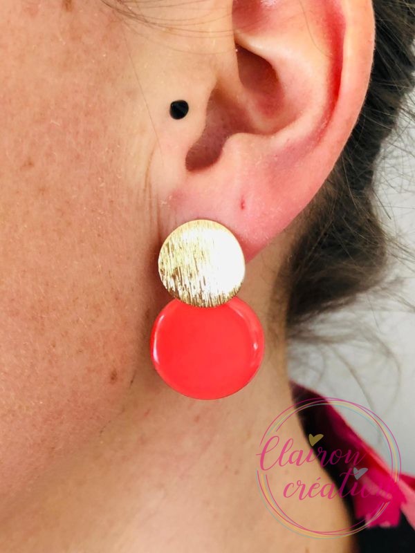 Boucles dorées M&M's (8)