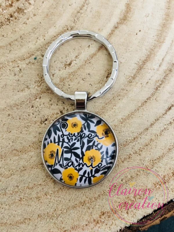 Porte Clé Fleurs