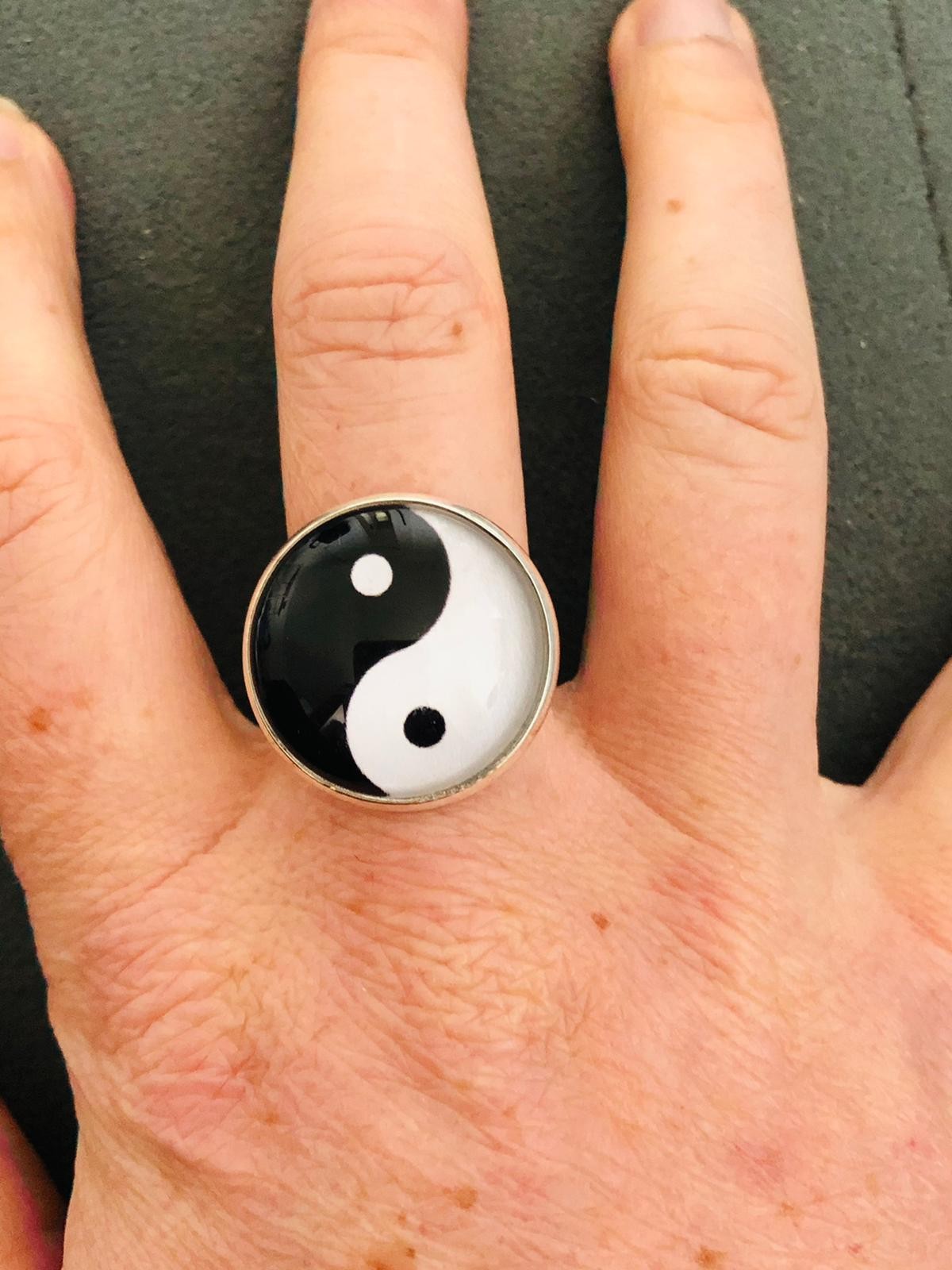 Bague ying yang deals