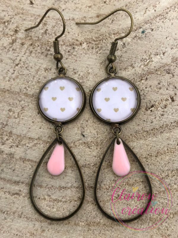 Boucles pendantes Amour (2)