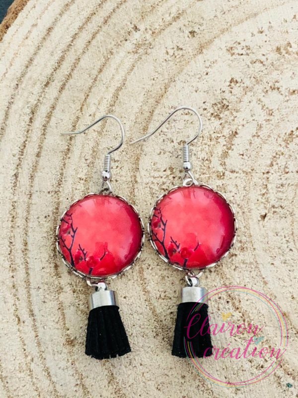 Boucles pompon Japon