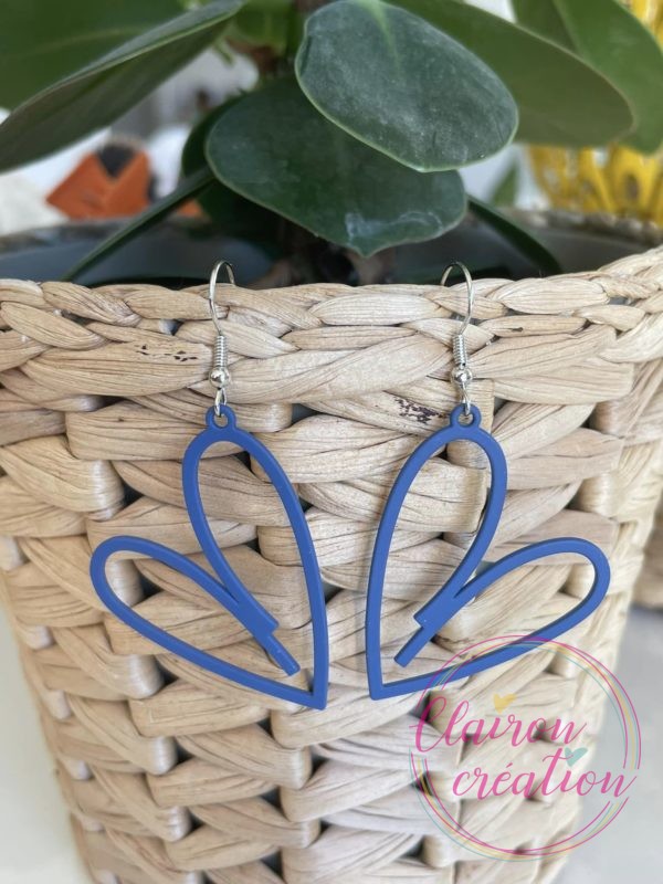 Boucles Coeurs Bleu