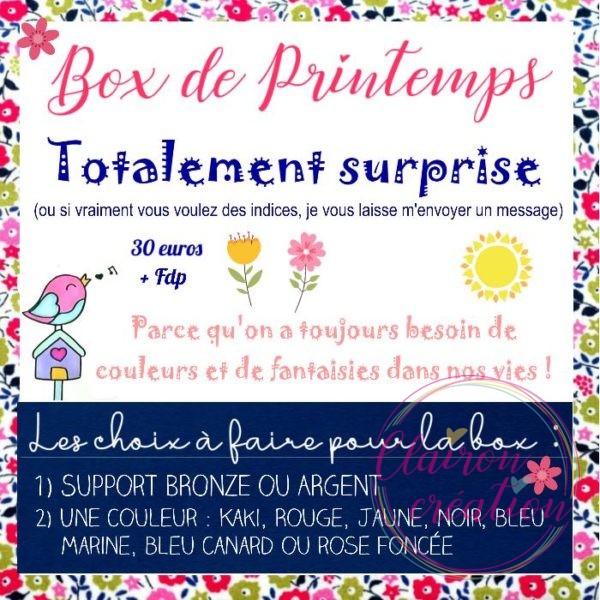🌸 La BOX surprise de Printemps -  2021 - 🌸