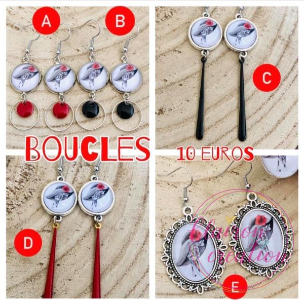 Boucle au choix Asso Un Sourire dans les Yeux d'Anne Charlotte