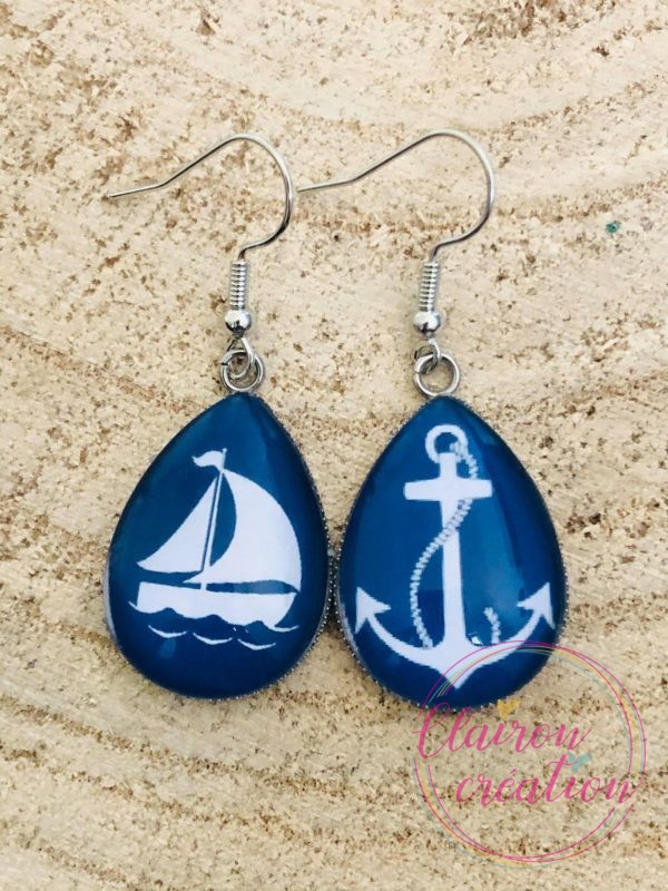 Boucles goutte Marin (146)