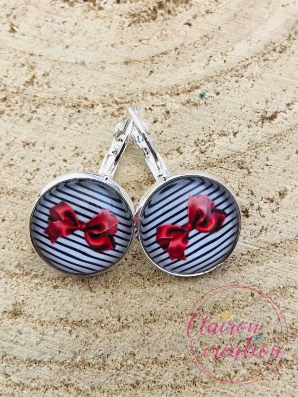 Boucles dormeuses marin (146)