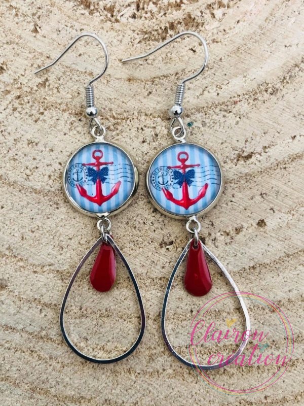 Boucles pendantes Marin (3)