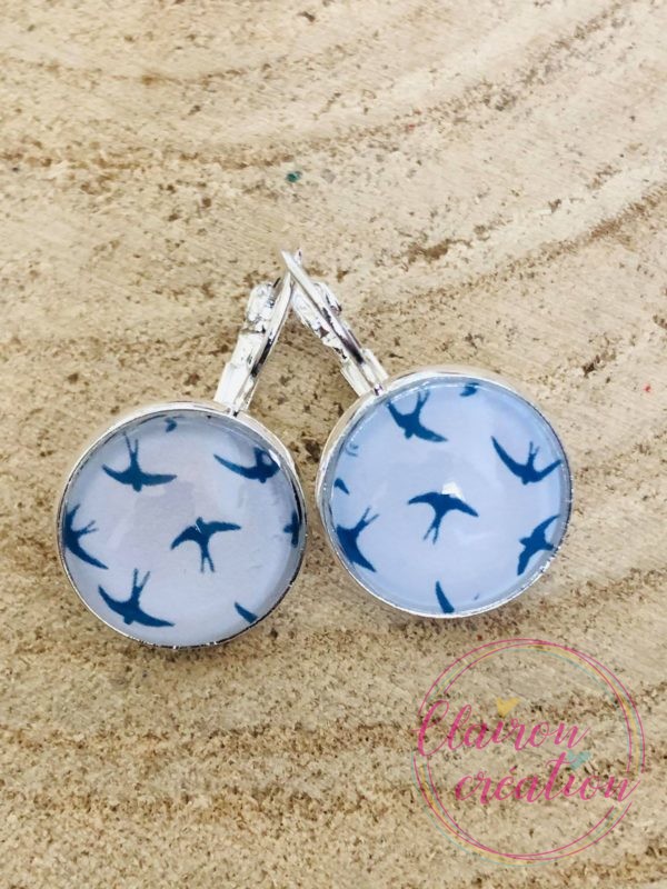 Boucles dormeuses marin (154)