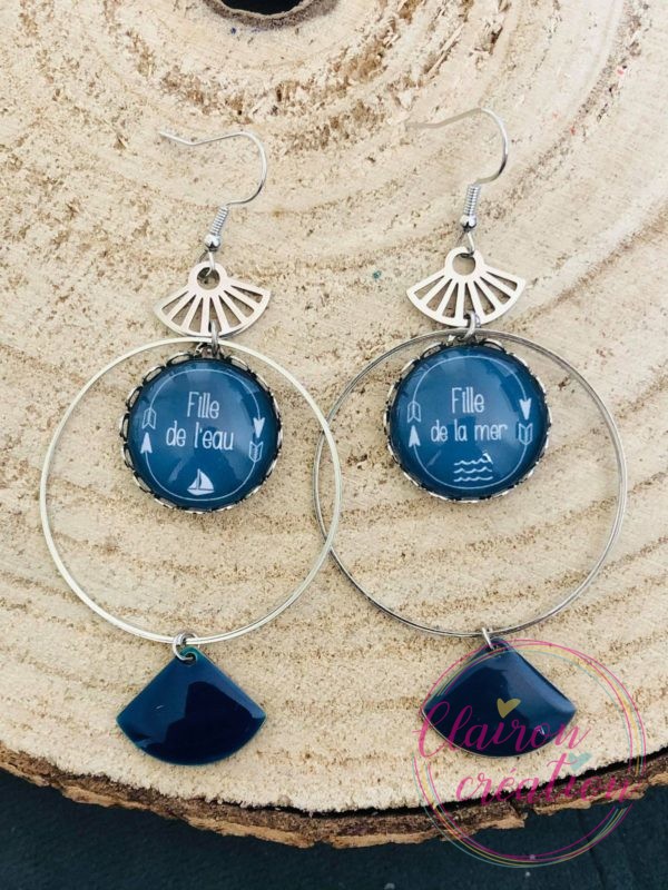 Boucles Pendantes Marin (2)