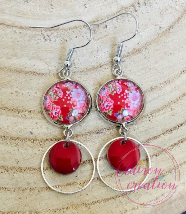 Boucles pendantes nature (5)