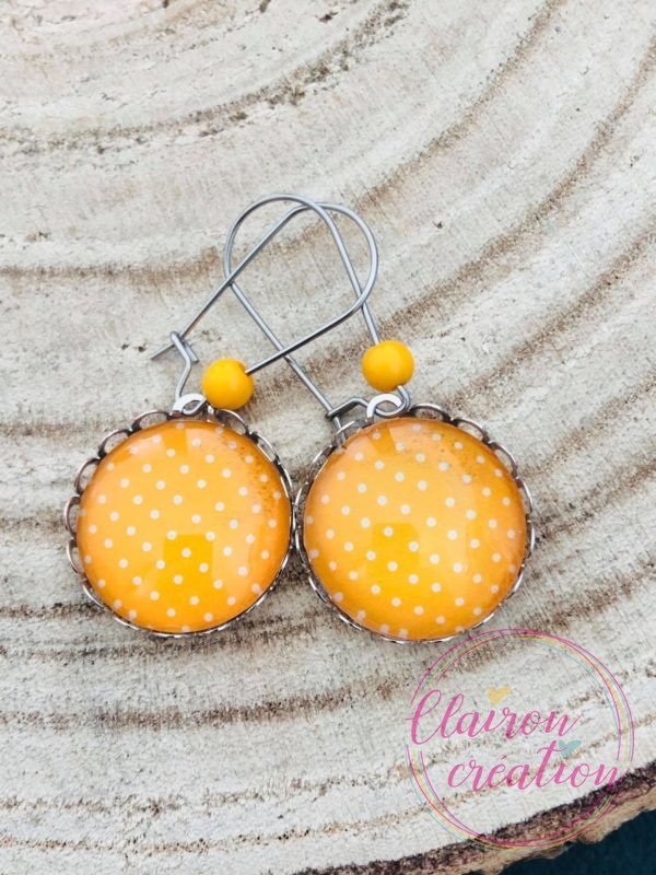 Boucles Pendantes pois (11)