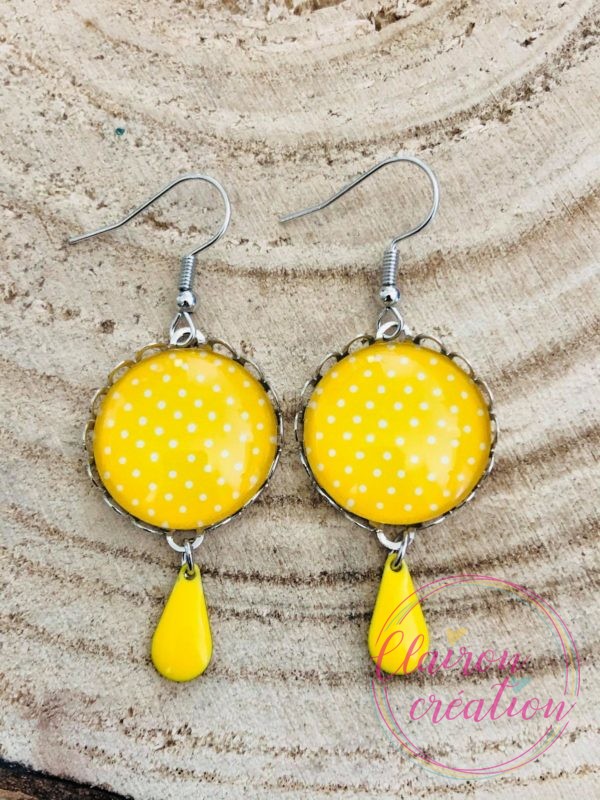 Boucles pendantes pois 1