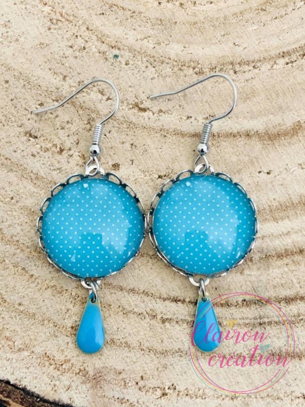 Boucles pendantes pois (2)