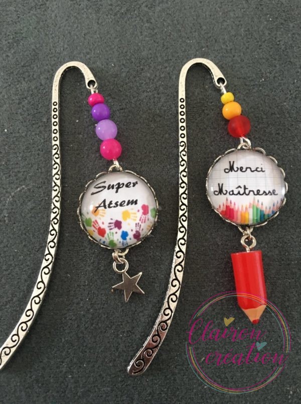 Marque Page Maîtresse ou Atsem au choix (8)
