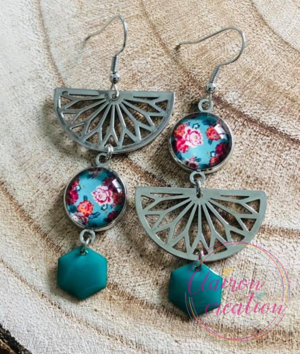 Boucles Inversées Fleurs (9)