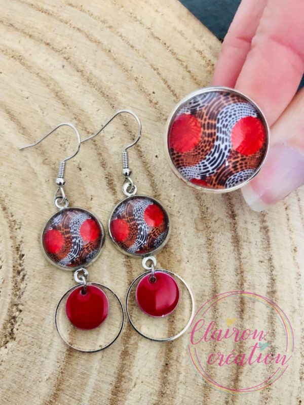 Parure rouge