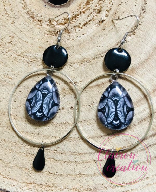 Boucles noir et blanc