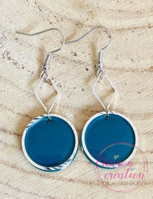 Boucles Sofia Bleues Canard