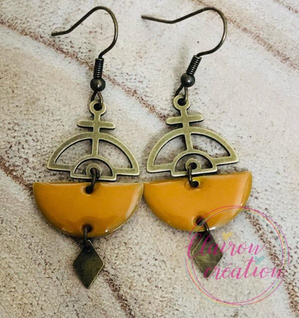 Boucles Namata Moutarde