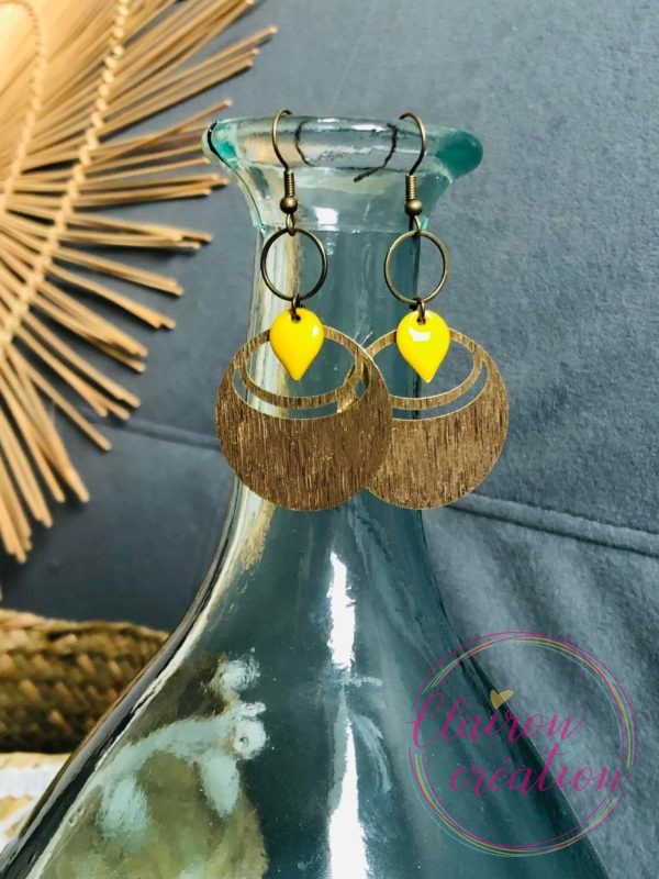Boucles Azteca Jaune