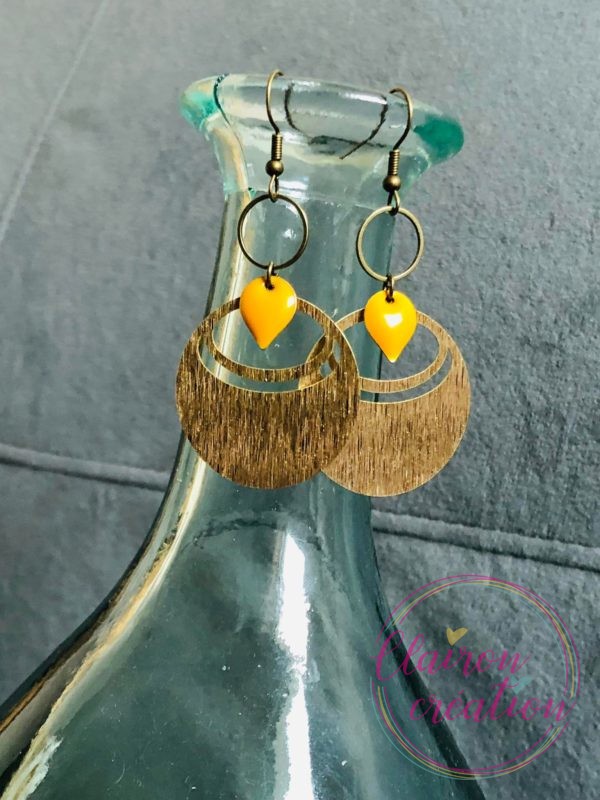Boucles Azteca Moutarde