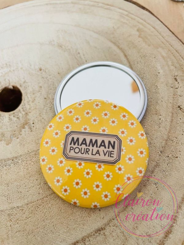 Miroir de poche Maman pour la Vie