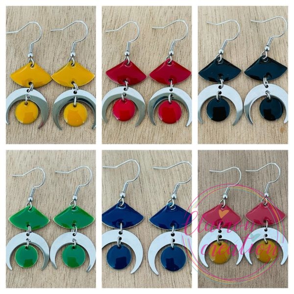 Boucles Mini Lune Argent