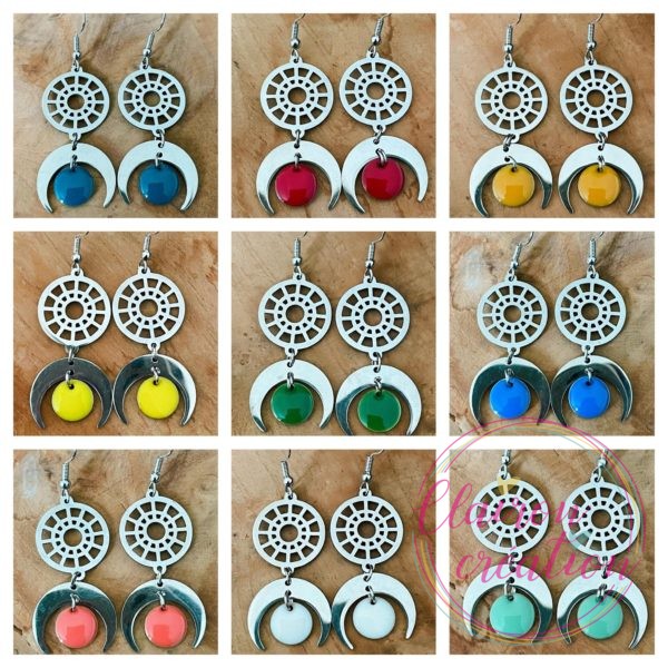 Boucles Astrallus argent