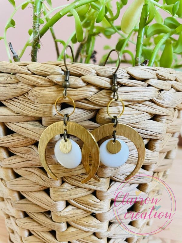 Boucles Elise Blanc