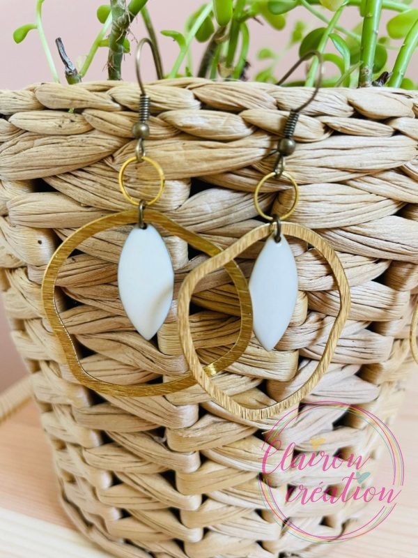 Boucles Romane Blanc