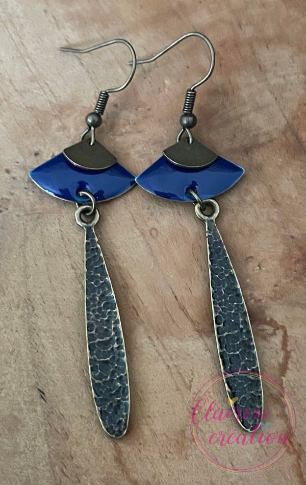 Boucles Albane Bleu
