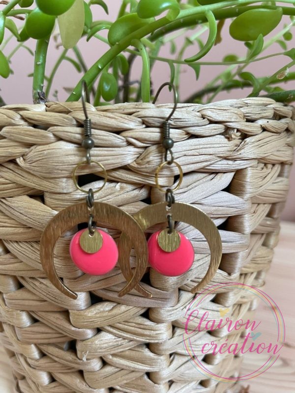 Boucles Elise Rose Pâle