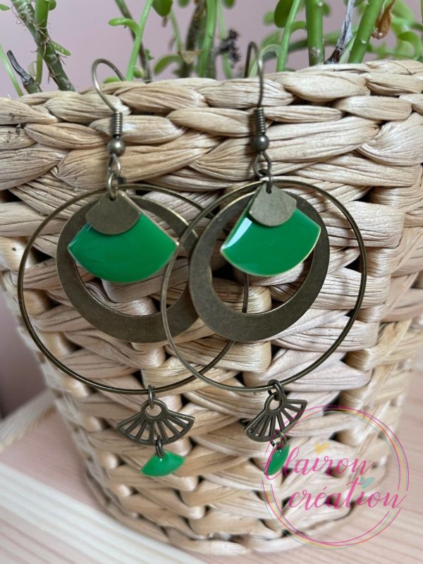 Boucles Camille Vert