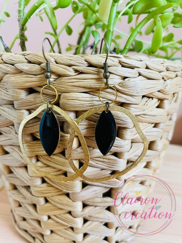 Boucles Romane Noir